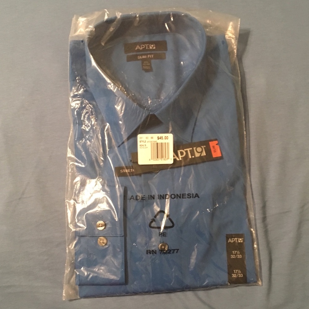 NWT Slim Fit Blue Dress Shirt